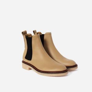 Everlane Italian Leather Chelsea Boot Size 11 In Biscuit